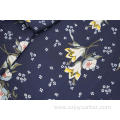 100% Polyester Lily Pattern Moss Crepe Print Fabric